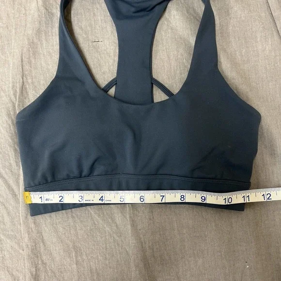 Zyia Active Sports Bra Grey Gray Yoga Athletic Workout Size Small FS Charity - Picture 7 of 9